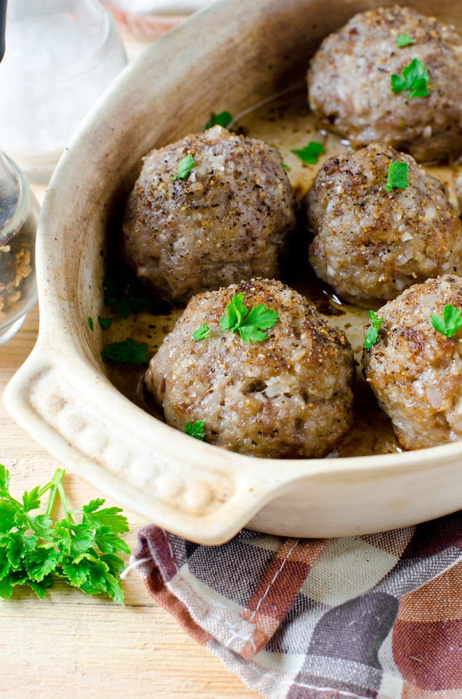 Fully Cooked Organic Beef Meatballs