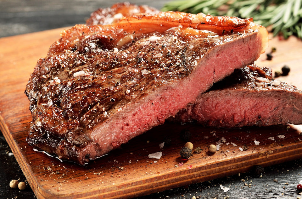 Herb-crusted strip steak